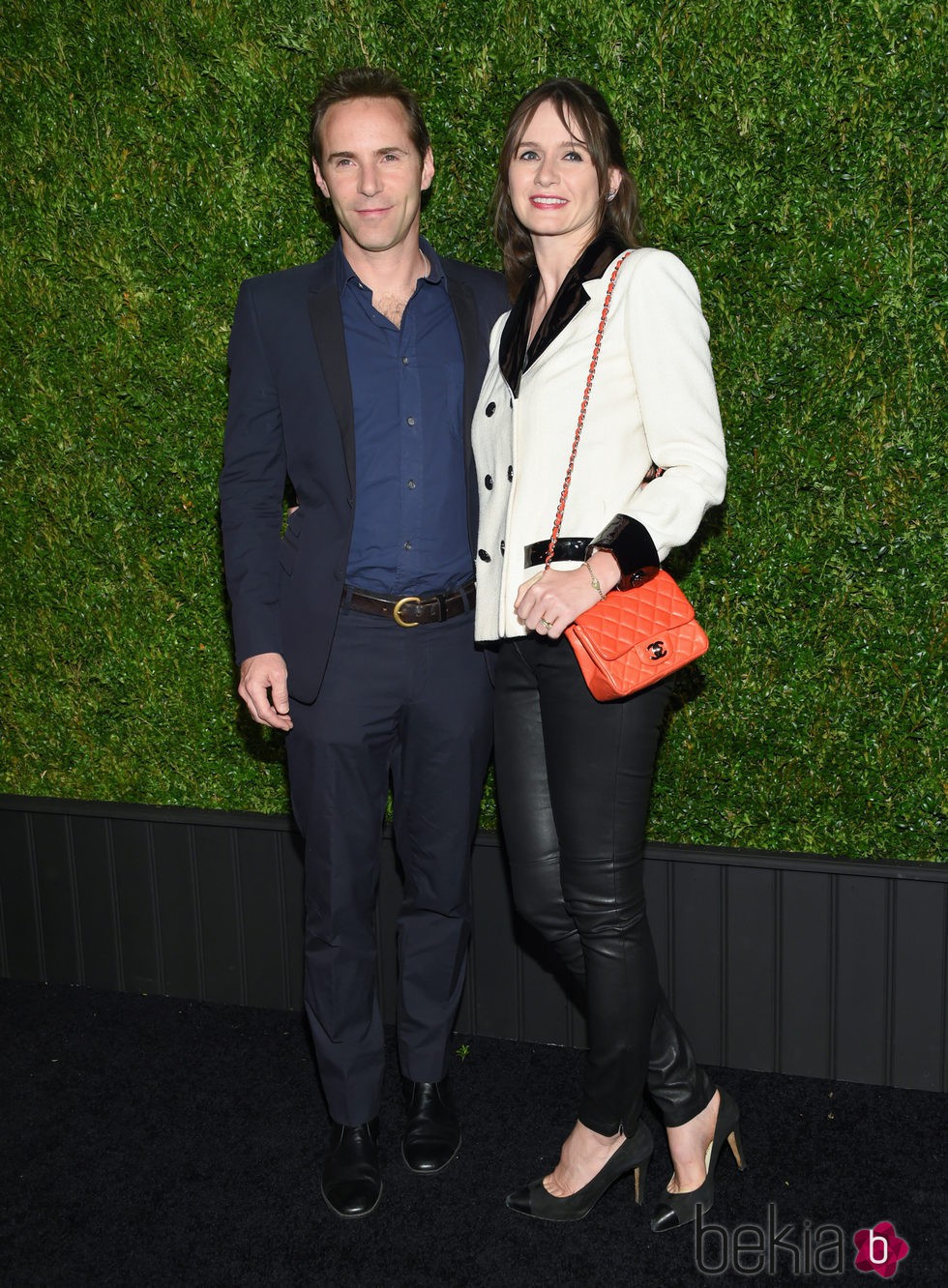 Alessandro Nivola y Emily Mortimer en la cena de Chanel en el Festival de Tribeca 2016 en Nueva York