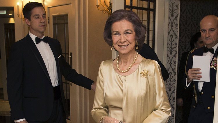 La Reina Sofía en la gala por el centenario de la British-Spanish Society en Londres