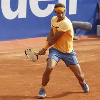 Rafa Nadal en su debut en el Torneo Conde de Godó 2016