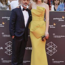 Natalia de Molina y Javier Gutiérrez en la gala de inauguración del Festival de Cine de Málaga 2016
