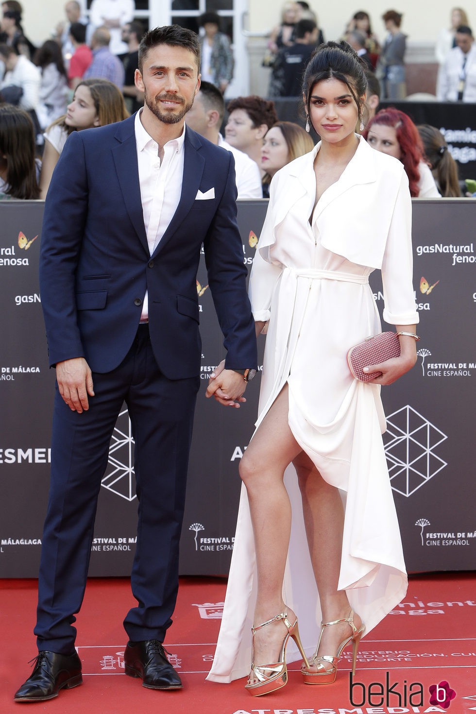 Ruben Sanz y su pareja en la gala de inauguración del Festival de Cine de Málaga 2016