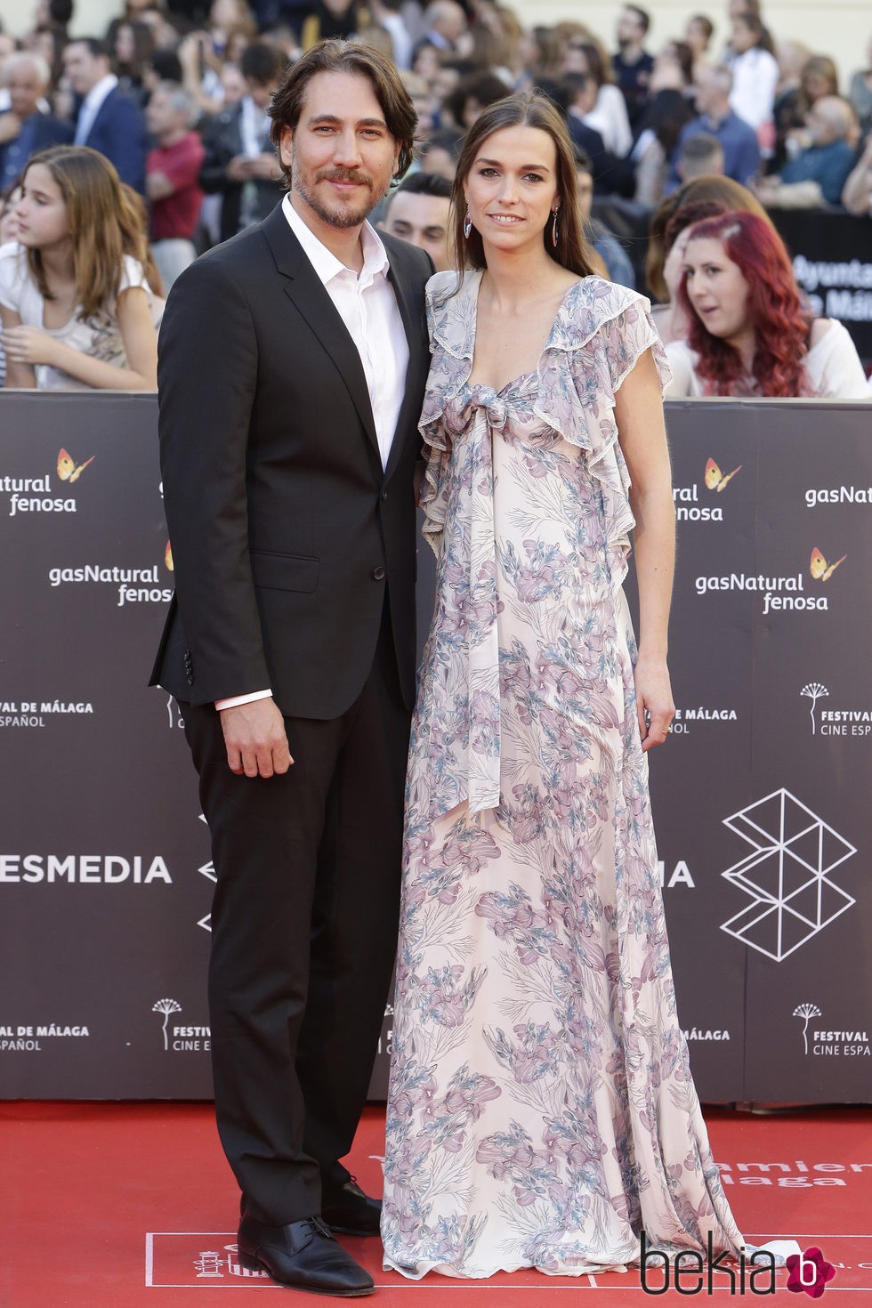 Alberto Ammann y Clara Méndez en la gala de inauguración del Festival de Cine de Málaga 2016