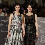 Maribel Verdú y Bárbara Goenaga  en la entrega del Premio Málaga Sur en el Festival de Málaga 2016