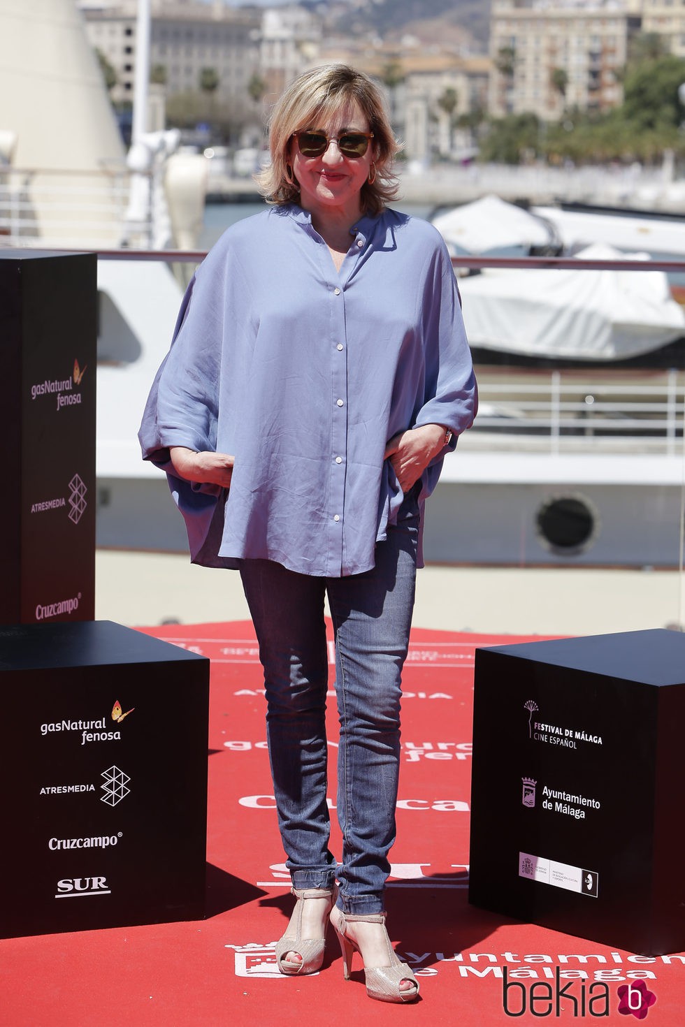 Carmen Machi en la presentación de la película 'Rumbos' en el Festival de Málaga 2016