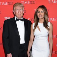 Donald Trump y Melanie Trump en la fiesta organizada por la revista Time en Nueva York
