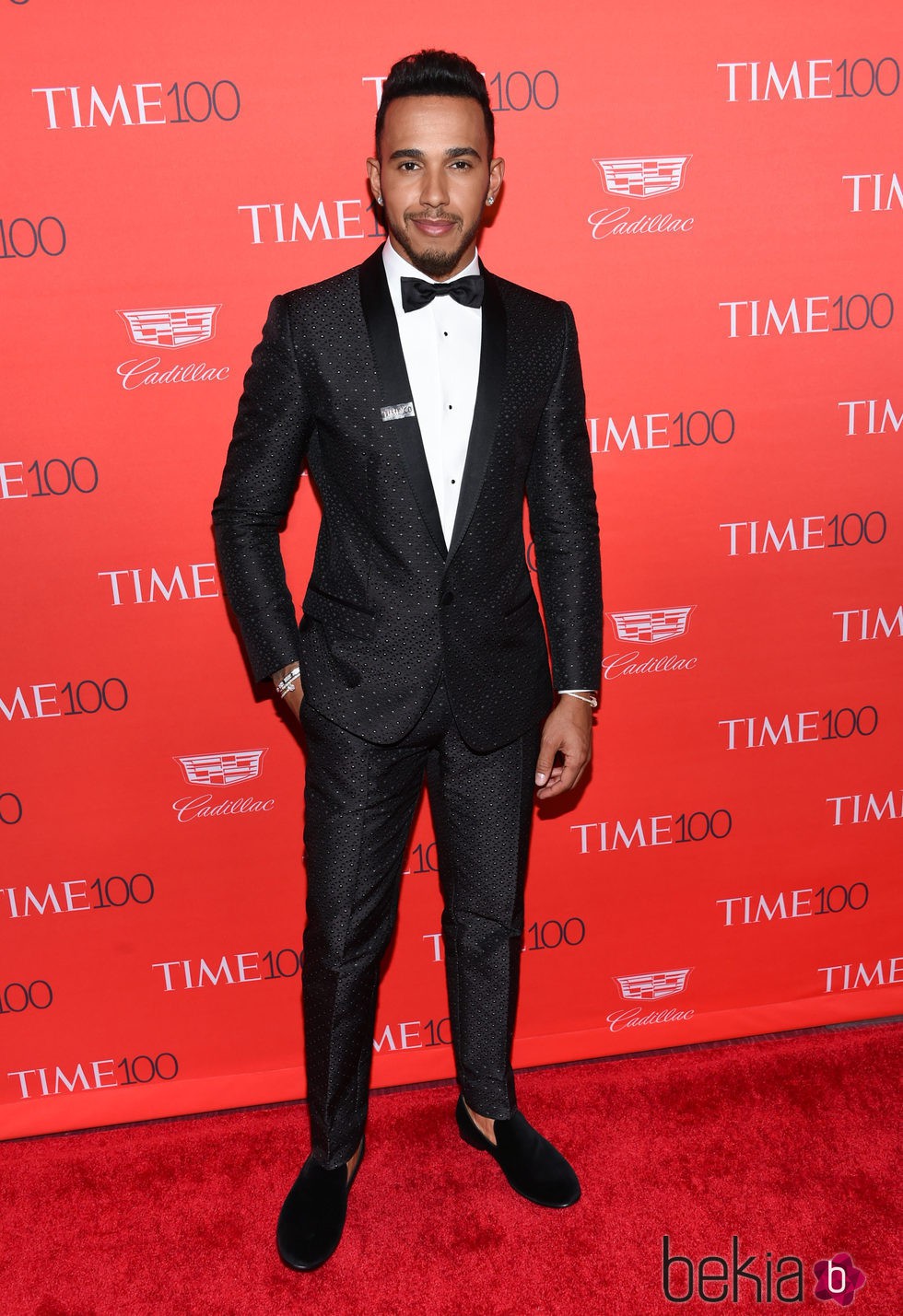 Lewis Hamilton en la fiesta organizada por la revista Time en Nueva York