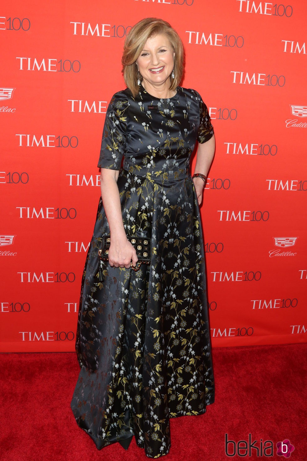 Arianna Huffington en la fiesta organizada por la revista Time en Nueva York