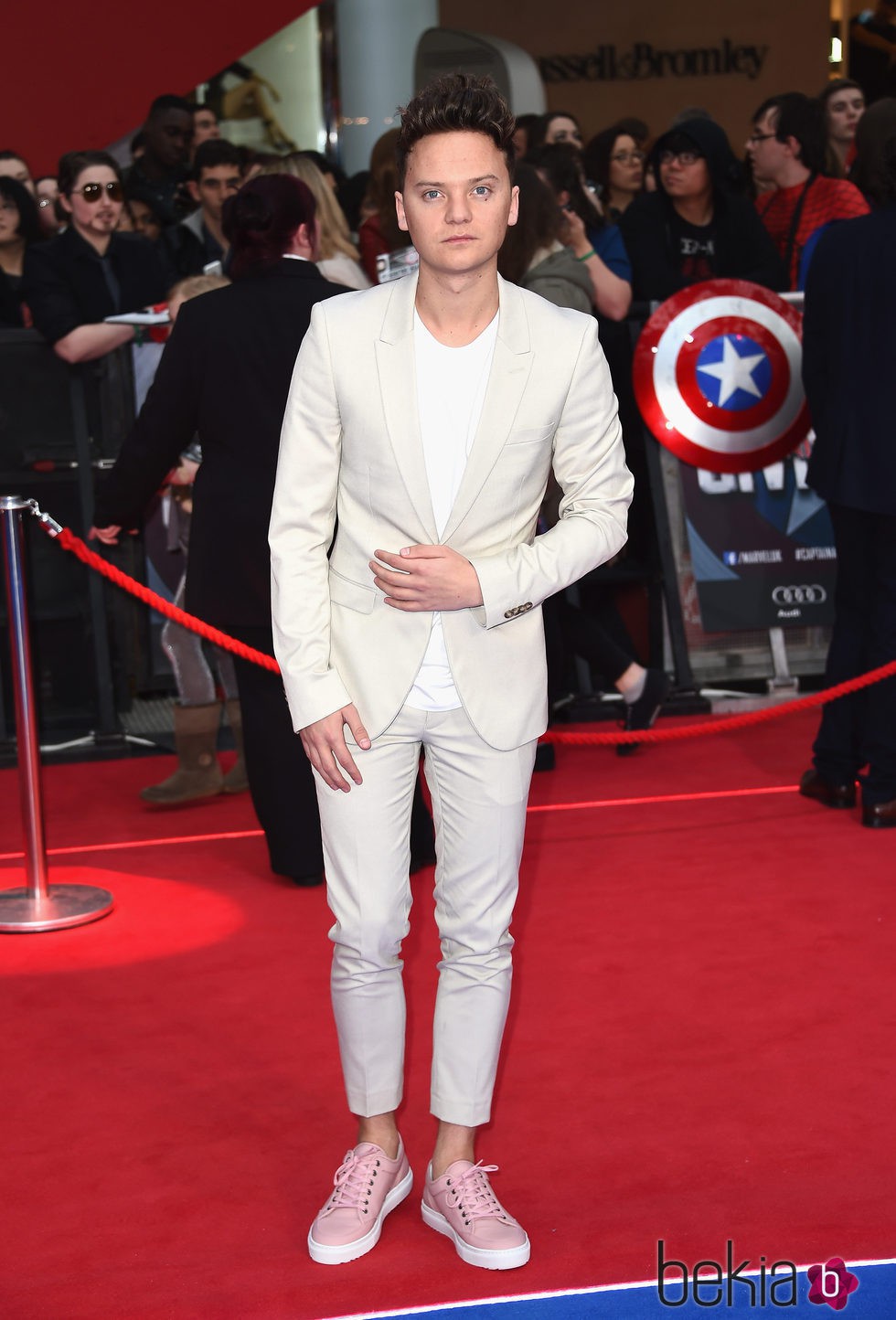 Conor Maynard en la premiere de la película 'Capitán América: Civil War' en Londres