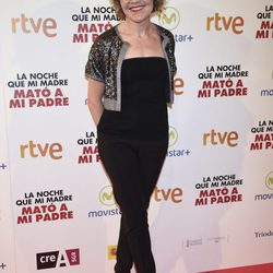 María Pujalte en la premiere de la película 'La noche que mi madre mató a mi padre' en Madrid