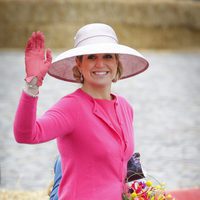La Reina Máxima de Holanda sonriente en el Día del Rey 2016