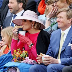La Familia Real de Holanda desayunando en el Día del Rey 2016