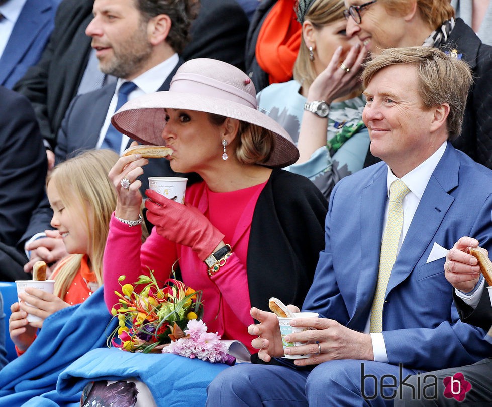 La Familia Real de Holanda desayunando en el Día del Rey 2016