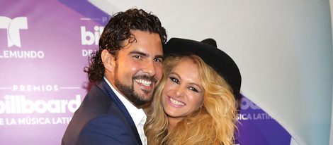 Paulina Rubio y Gerardo Bazúa en los Billboard Latin Awards 2016