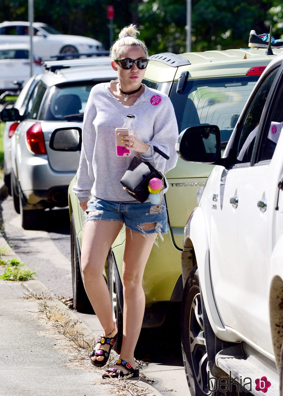Miley Cyrus por las calles de Australia