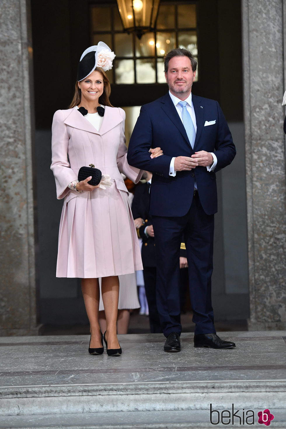 Princesa Magdalena de Suecia y Chris O'Neill en el 70 cumpleaños del Rey Gustavo de Suecia