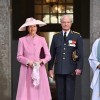 Los Reyes de Suecia  en el 70 cumpleaños del Rey Gustavo de Suecia