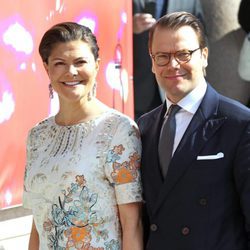 Princesa Victoria de Suecia y Príncipe Daniel en el 70 cumpleaños del Rey Gustavo de Suecia