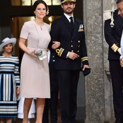 Sofia de Suecia y el Príncipe Carlos Felipe de Suecia en el 70 cumpleaños del Rey Gustavo de Suecia