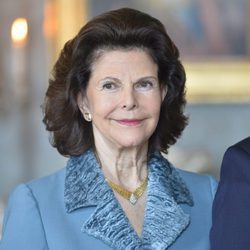 La Reina Silvia de Suecia en el 70 cumpleaños de Gustavo de Suecia