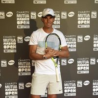 Rafa Nadal en la jornada benéfica previa al Mutua Madrid Open de Tenis