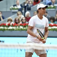 Rafa Nadal en el partido benéfico en la Mutua Madrid Open de Tenis
