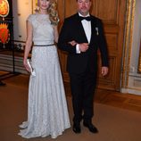 Vicky y Gustavo Magnuson en la cena de gala en el 70 cumpleaños del Rey Gustavo de Suecia
