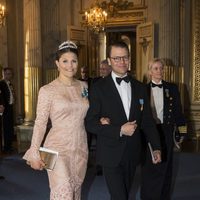 La Princesa Victoria de Suecia en la cena de gala en el 70 cumpleaños del Rey Gustavo de Suecia