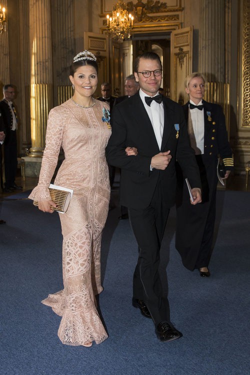 La Princesa Victoria de Suecia en la cena de gala en el 70 cumpleaños del Rey Gustavo de Suecia
