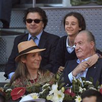 El Rey Juan Carlos, muy cariñoso con su nieta Victoria de Marichalar en el Madrid Open 2016