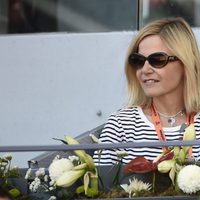 Eugenia Martínez de Irujo muy atenta al partido en el Madrid Open 2016