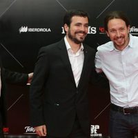 Alberto Garzón y Pablo Iglesias en los Premios Ortega y Gasset 2016