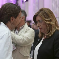 Pablo Iglesias y Susana Díaz en los Premios Ortega y Gasset 2016