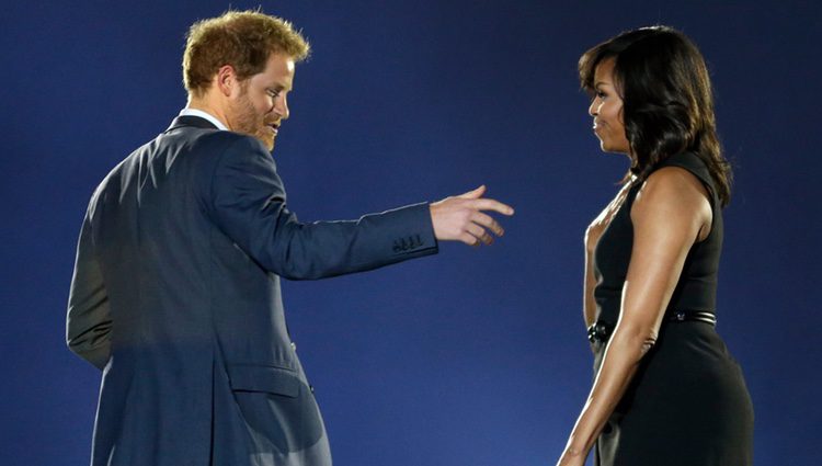 Michelle Obama y el Príncipe Harry en la Ceremonia de apertura de los Juegos Invictus 2016