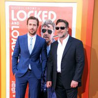 Ryan Gosling y Russell Crowe en el estreno de 'Dos buenos tipos'
