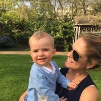 Magdalena de Suecia con su hijo Nicolás con 11 meses