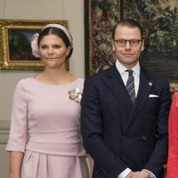 Victoria y Daniel de Suecia durante la Visita de Estado de la presidenta de Chile Michelle Bachelet