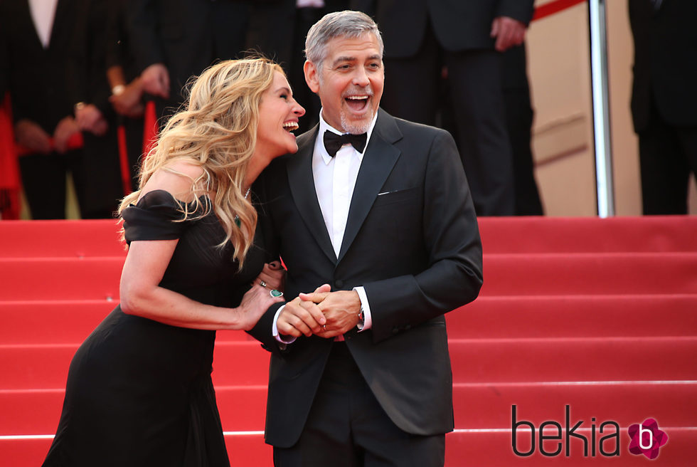 Julia Roberts y George Clooney en el Festival de Cannes 2016