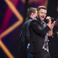 Justin Timberlake actuando con su 'Can't Stop The Feeling!' en el Dress Rehearsal del Festival de Eurovisión 2016