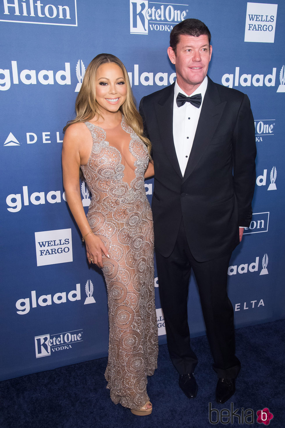 Mariah Carey y James Packer  en GLAAD Media Awards 2016