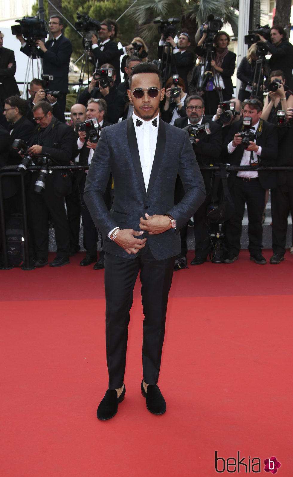 Lewis Hamilton en la premiere 'The Unknown girl' en el Festival de Cannes 2016