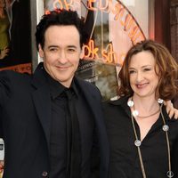 John y Joan Cusack en el paseo de la fama de Hollywood