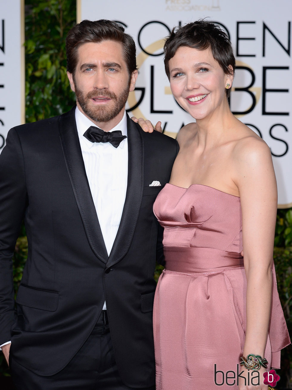 Jake y Maggie Gyllenhaal en los Globos de Oro 2015
