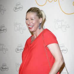 Anne Igartiburu luciendo embarazo en una cena saludable organizada por Campofrío