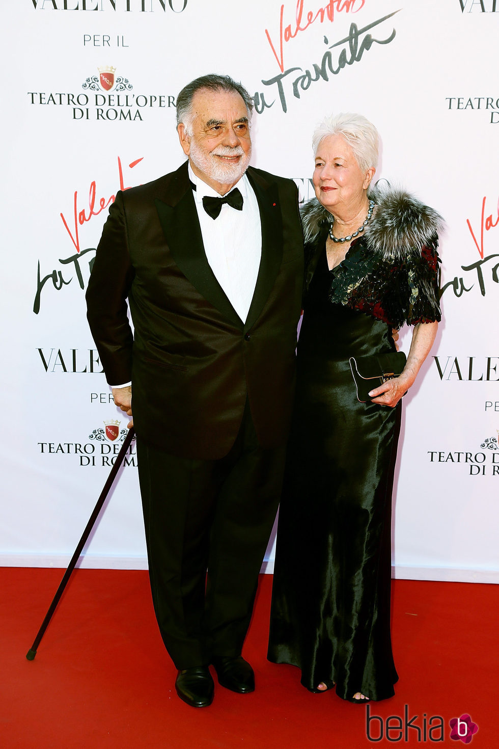 Francis Ford Coppola y su mujer en el estreno de 'La Traviata'  en Roma
