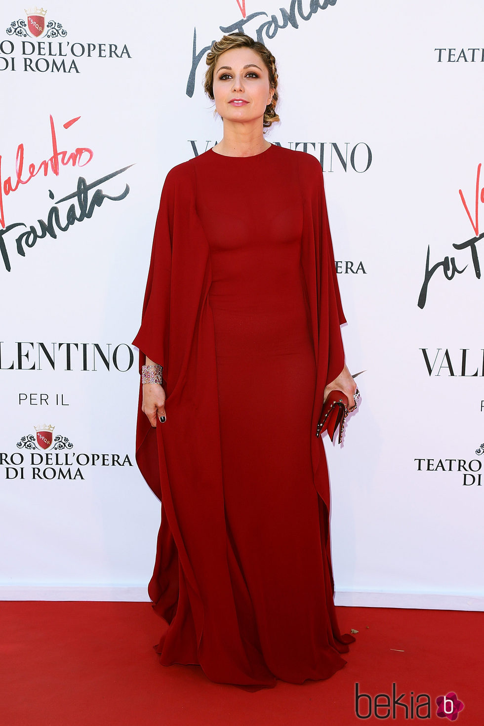 Anna Ferzetti en el estreno de 'La Traviata'  en Roma