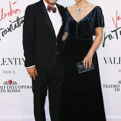 Christian Louboutin y Monica Bellucci en el estreno de 'La Traviata'  en Roma