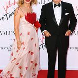Dante Ferretti y Francesca Lo Schiavo en el estreno de 'La Traviata'  en Roma