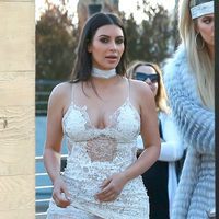 Kim Kardashian en la fiesta de cumpleaños de Scott Disick