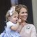 La princesa Magdalena de Suecia con su hija Leonor en el bautizo de Oscar de Suecia