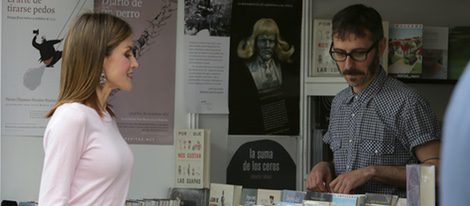 La Reina Letizia durante la inauguración de la 75 edición de la Feria del Libro en Madrid